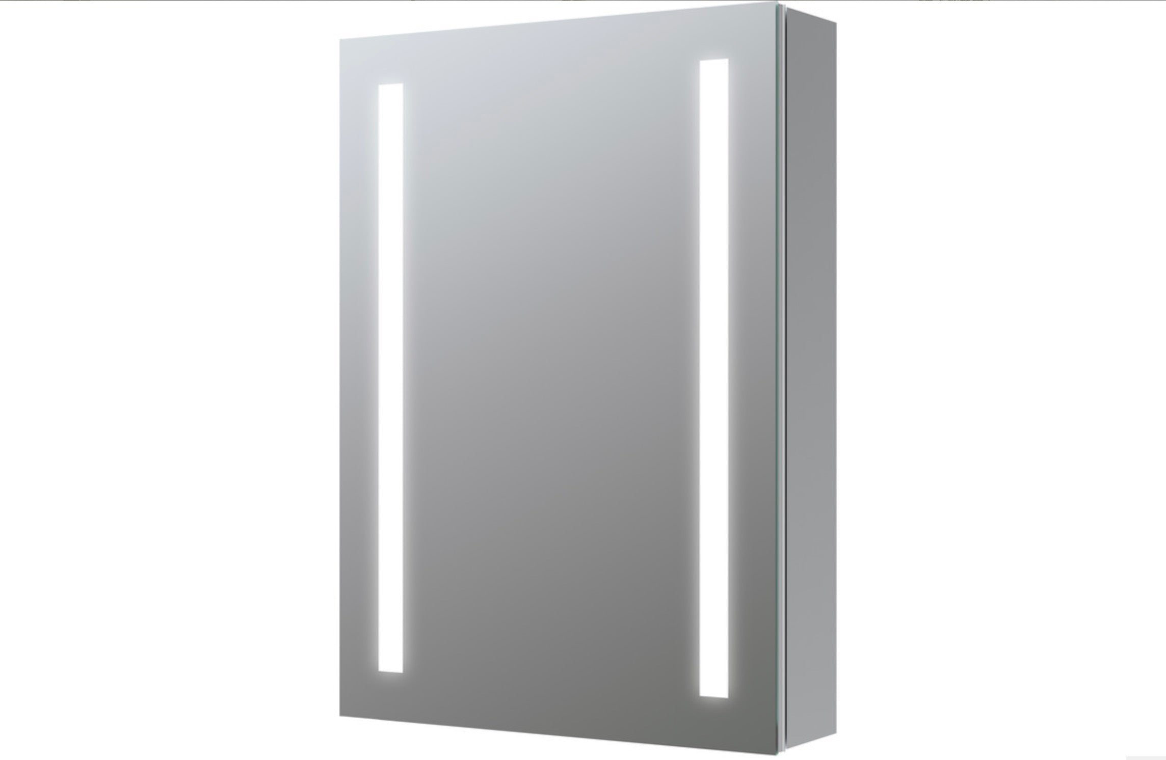 Cabinet Mirrors - Sakura 500mm 1 Door Front-Lit LED Mirror Cabinet