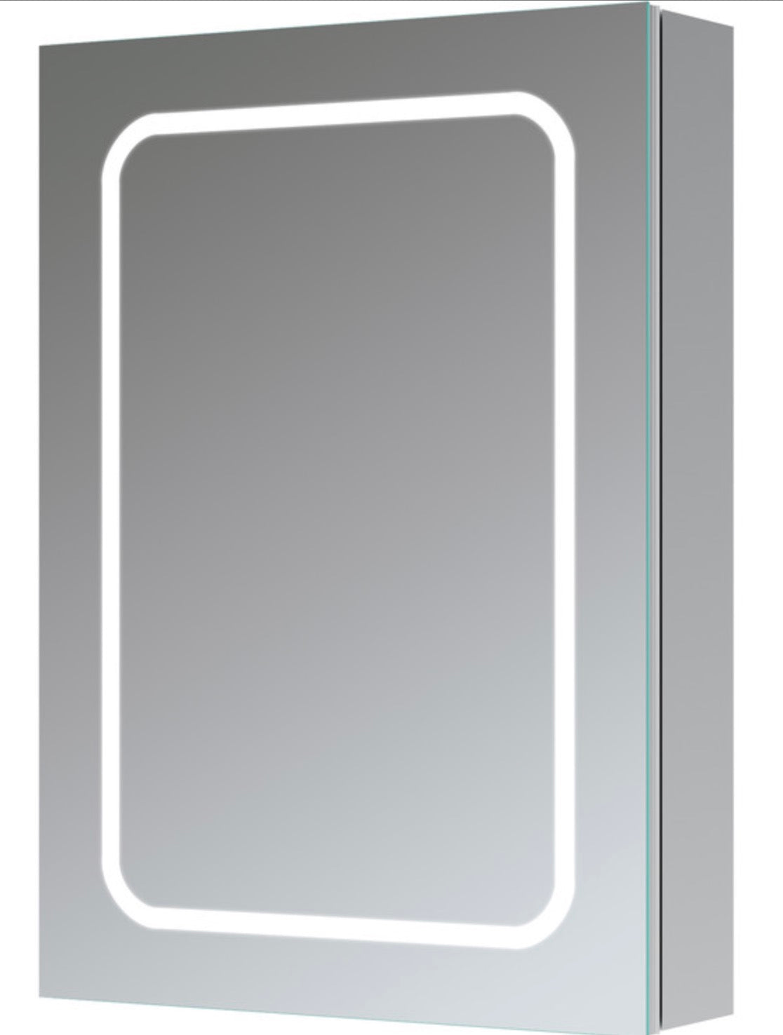 Cabinet Mirrors - Rika 500mm 1 Door Front-Lit LED Mirror Cabinet