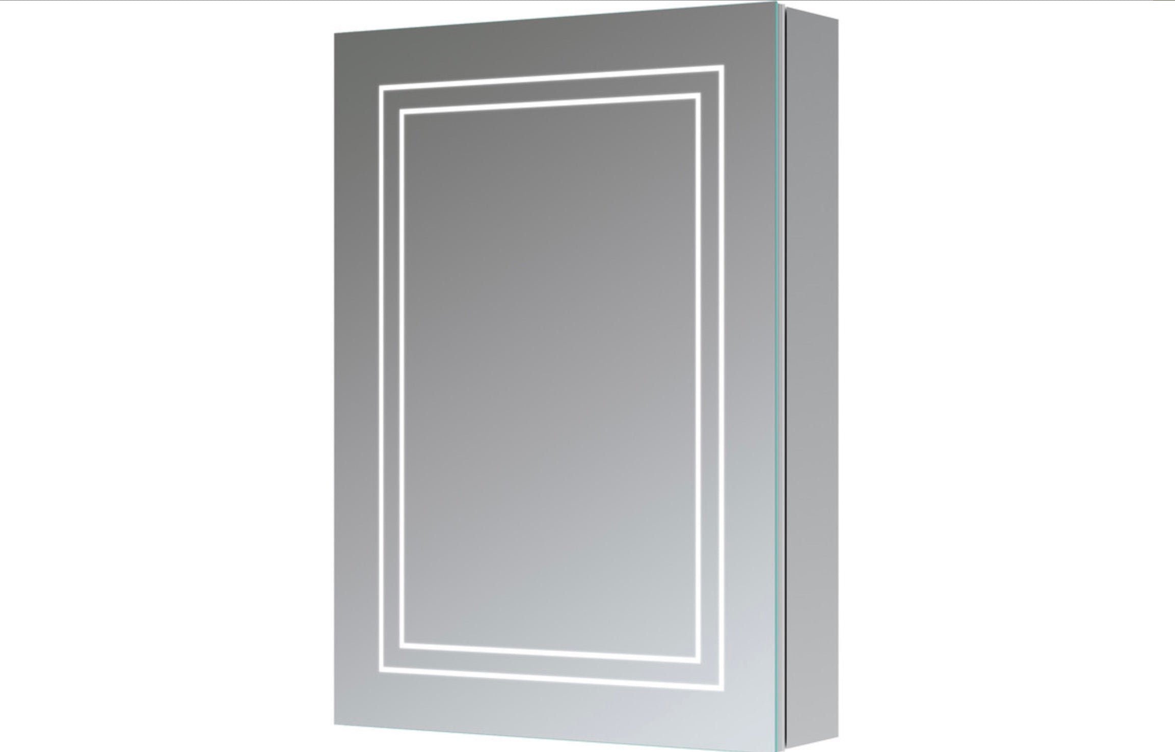 Cabinet Mirrors - Suki 500mm 1 Door Front-Lit LED Mirror Cabinet