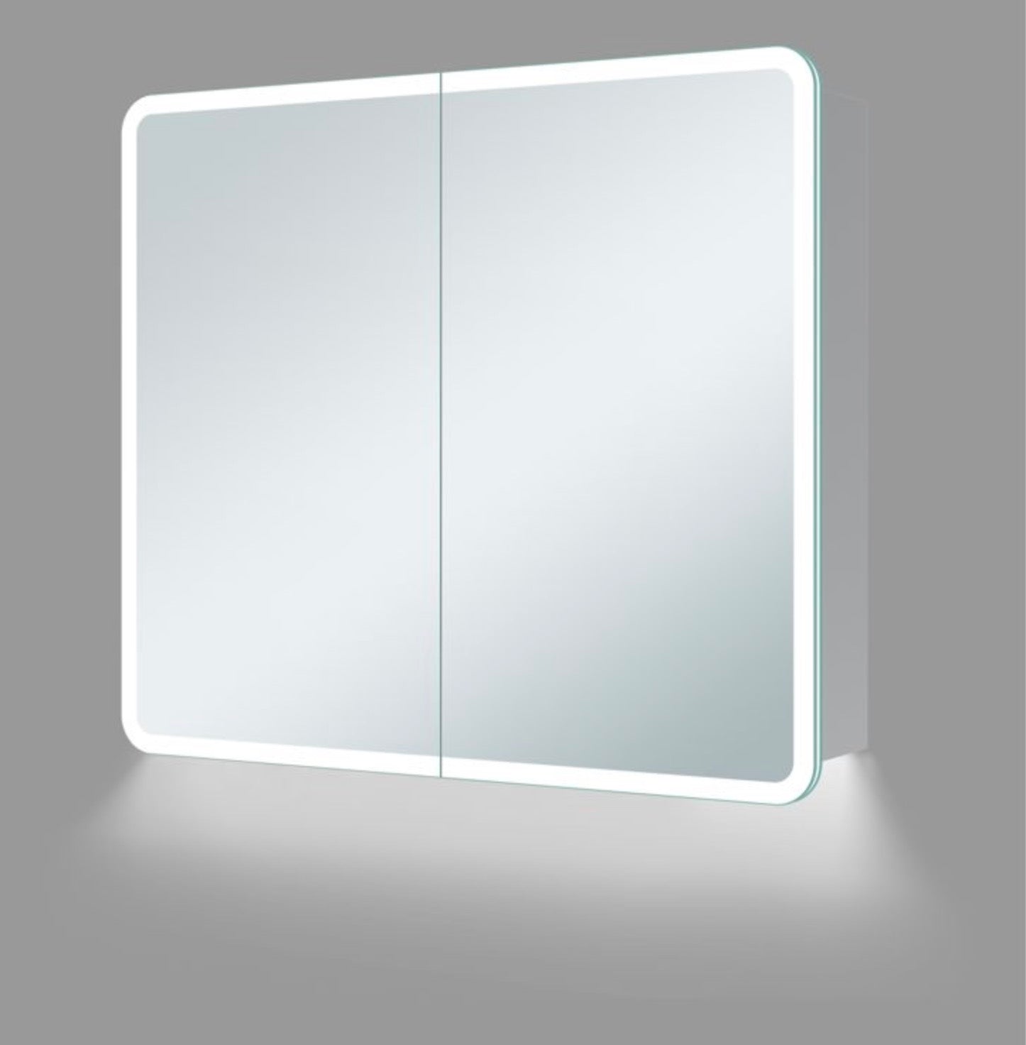 Cabinet Mirrors - Akari 600mm 2 Door LED Mirrored Cabinet