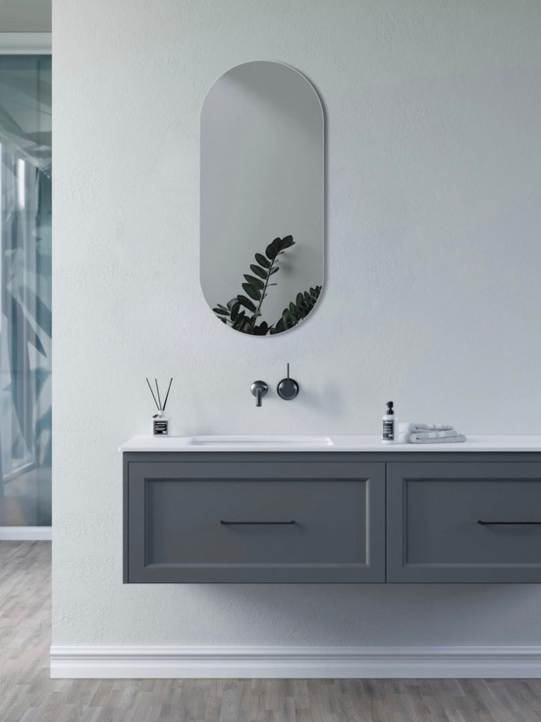 Plain Mirrors - Soleil 400x800mm Oblong Mirror