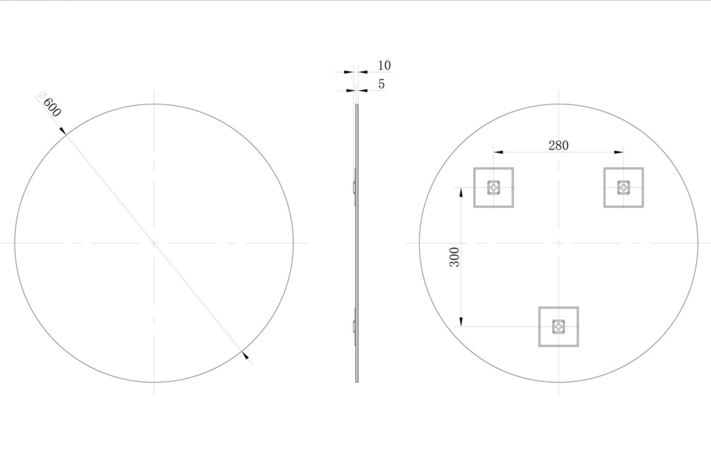 Plain Mirrors - Soleil Round Mirror