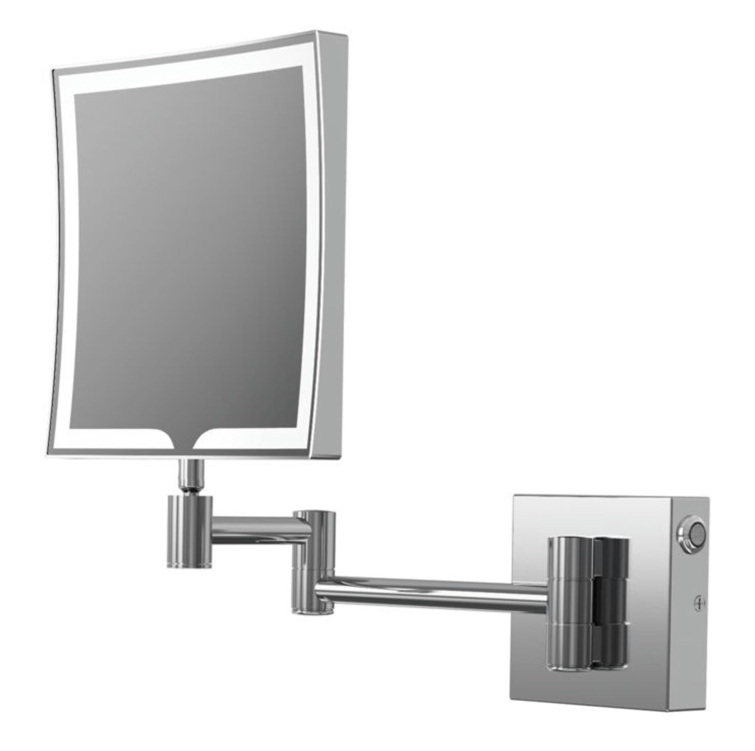 Cosmetic Mirrors - Hoshi Square LED Cosmetic Mirror - Chrome