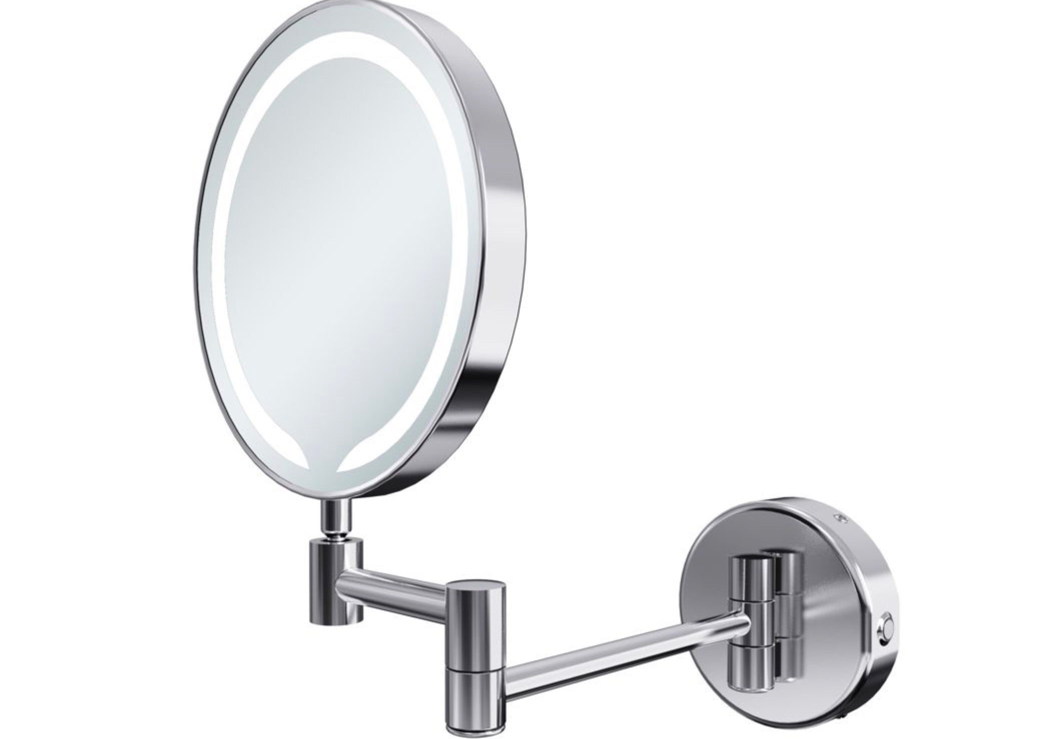 Cosmetic Mirrors - Hoshi Round LED Cosmetic Mirror - Chrome